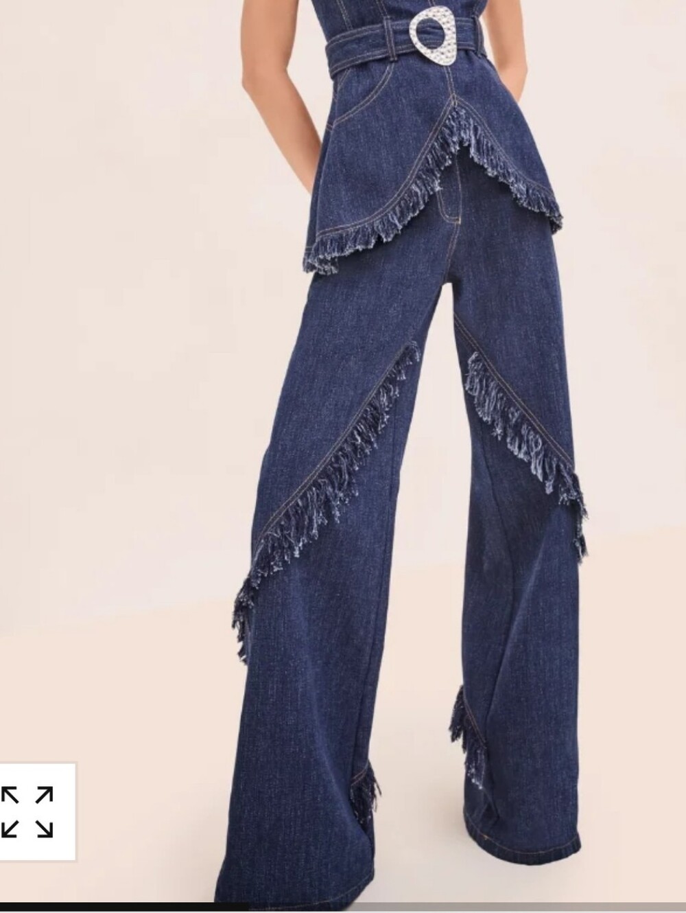 Alexis Braxten Straight Leg Denim Pant Size Small